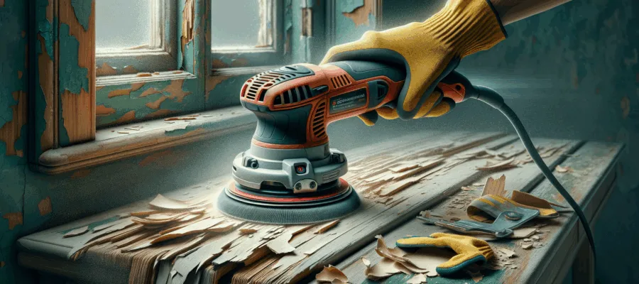 Alte Lackschichten mit dem Exzenterschleifer entfernen: sichere Vorgehensweise