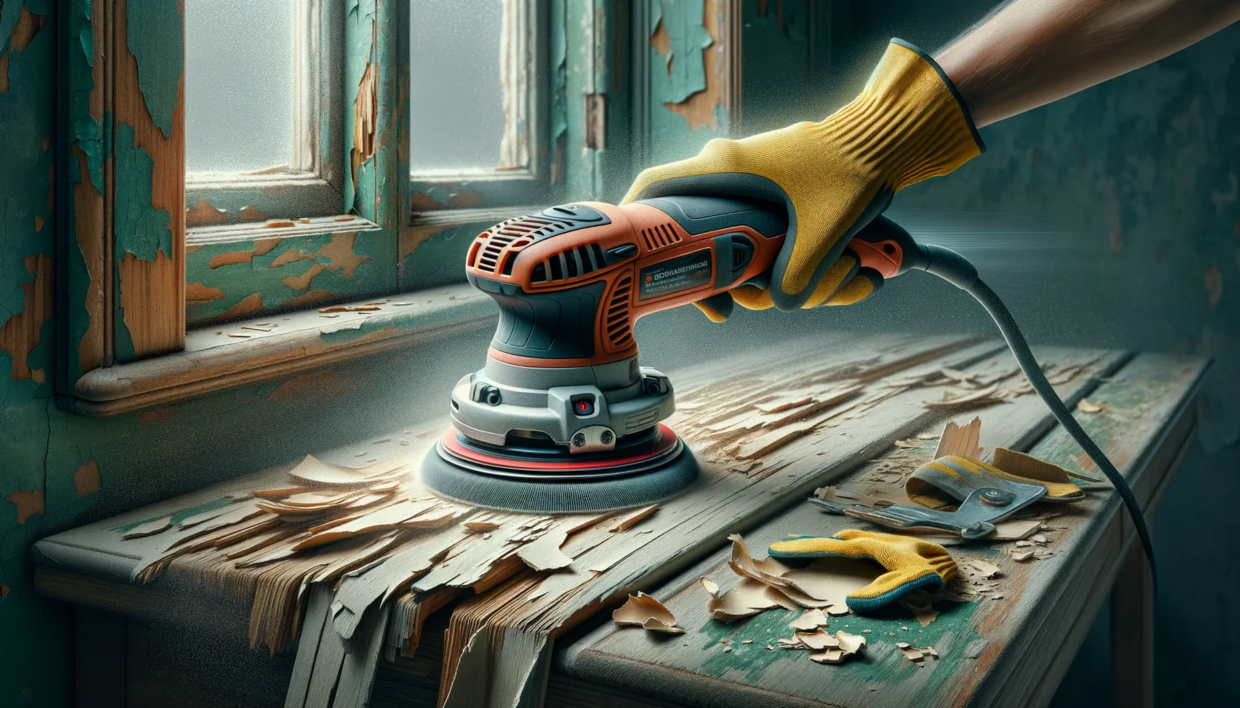 Alte Lackschichten mit dem Exzenterschleifer entfernen: sichere Vorgehensweise