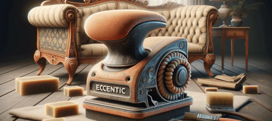 Exzenterschleifer bei Moebelrestauration: Sanftes Abschleifen alter Anstriche