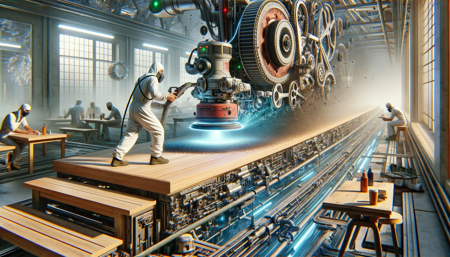 Vermeidung von Schleifspuren mit dem Exzenterschleifer: Druck und Bewegungsmuster