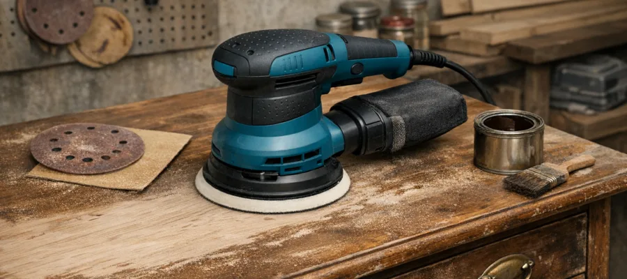 Moebelaufarbeitung mit dem Exzenterschleifer: DIY-Moebelprojekte